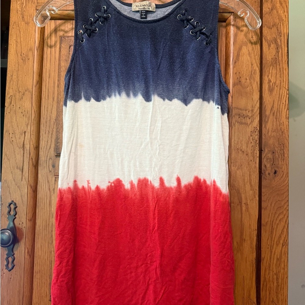 One World Navy Blue Top